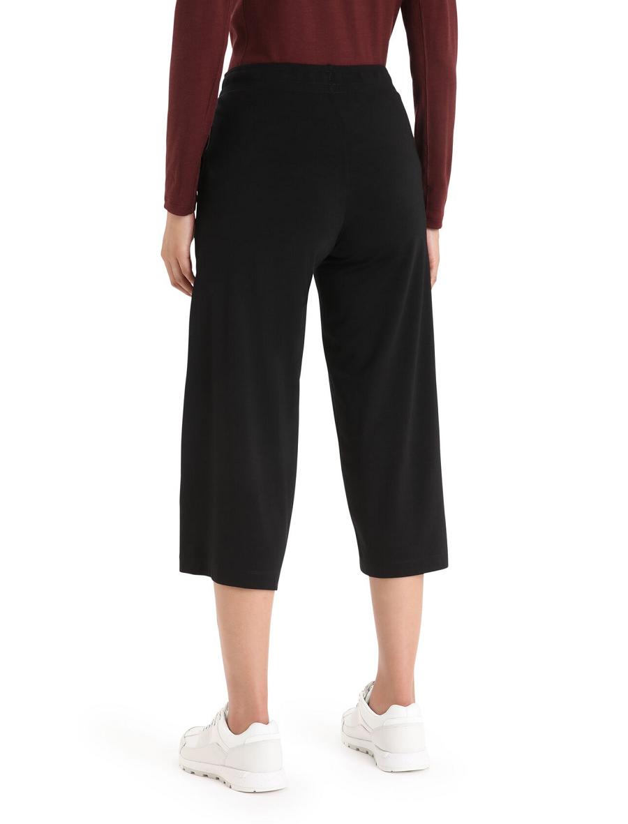 Women's Icebreaker Cool-Lite™ Merino Yanni Culotte Pants Black | CA 1431GSOL